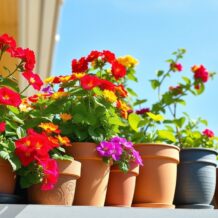 Rośliny na balkon w donicach: jak dobrać gatunki i dbać o nie w zmiennych warunkach